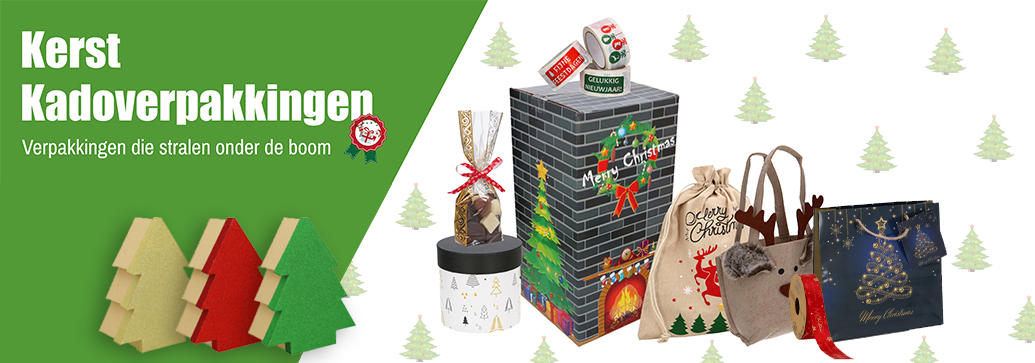 Kerstartikelen bij Krabbendam Kadoverpakking. Specialist in kadoverpakkingen.